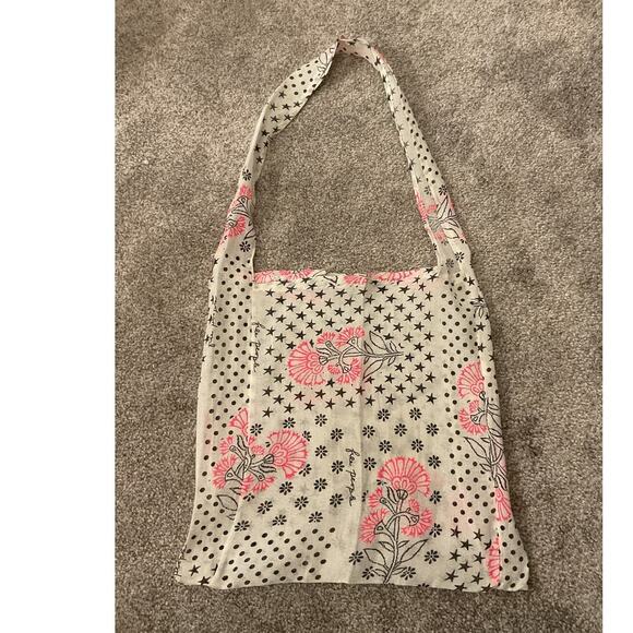 NWOT Free People Gauze Boho Reusable Floral Shopping Tote, OS - Picture 1 of 3